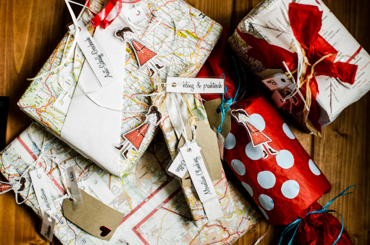 map wrapping paper