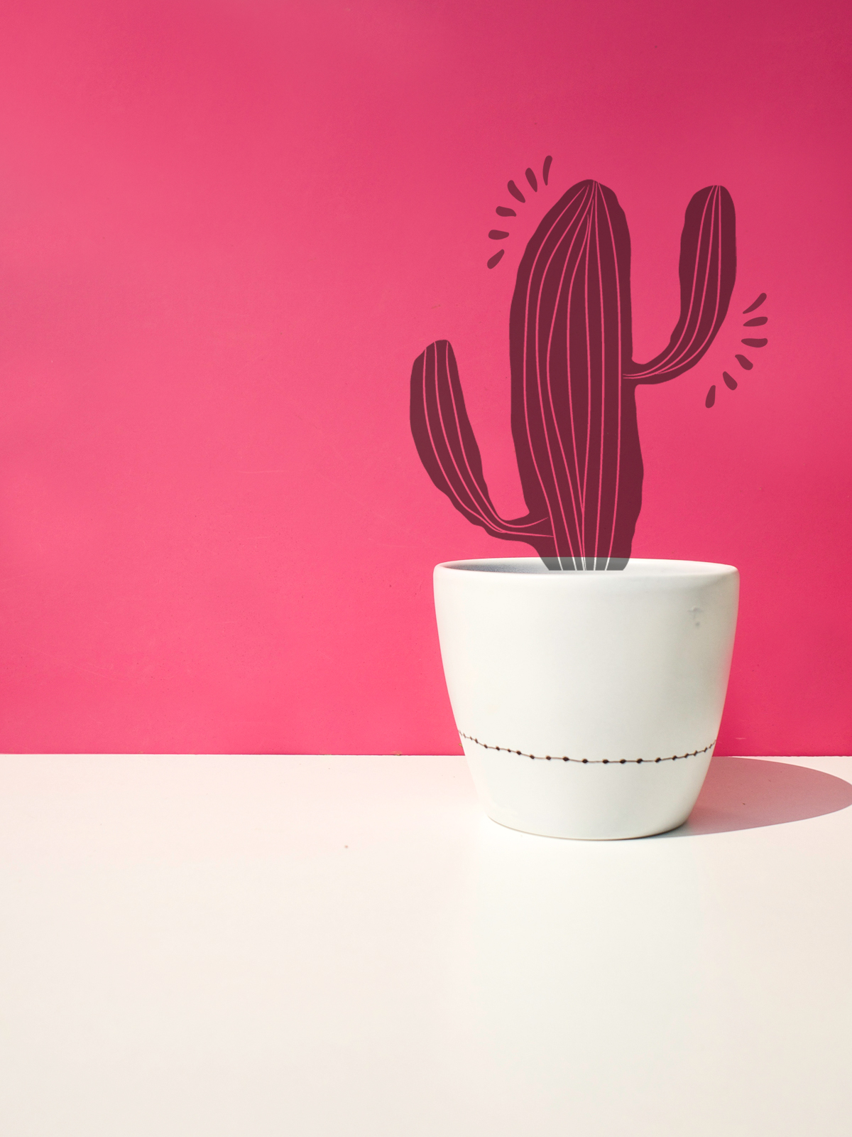 Flower Pot + Cactus